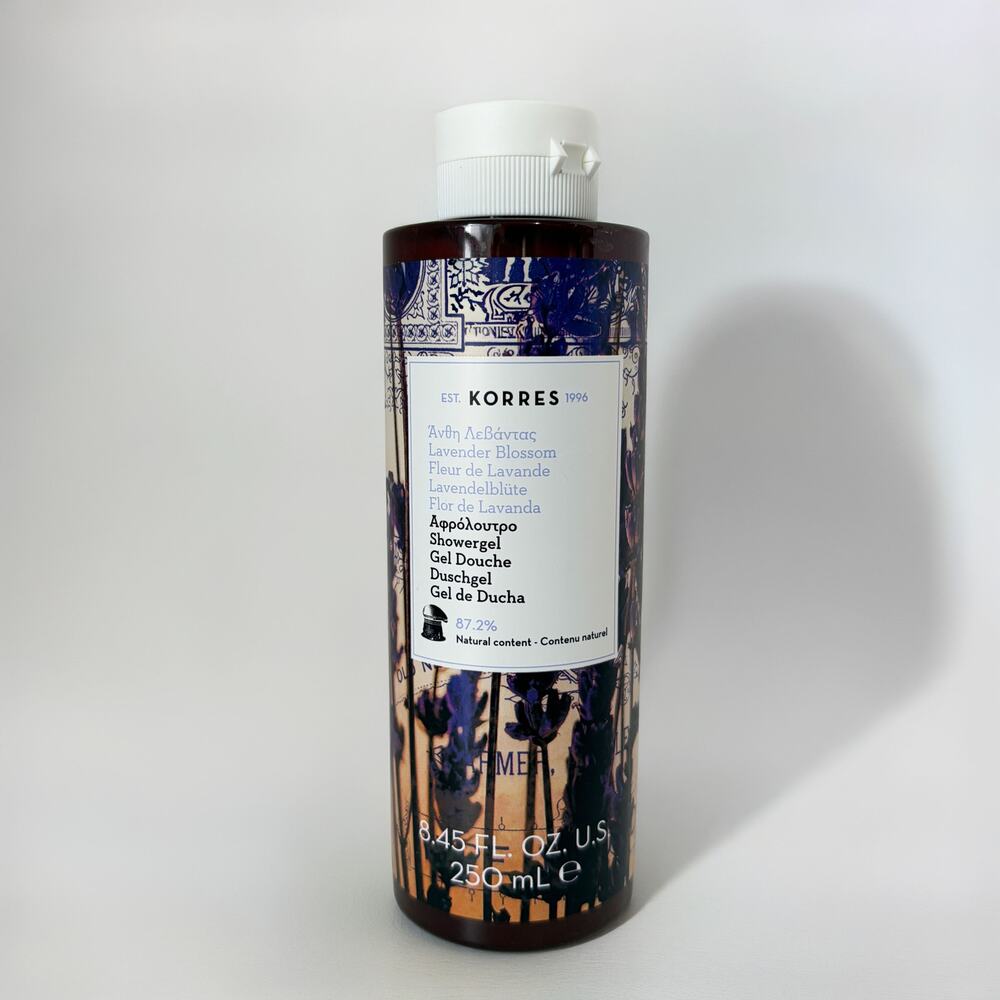 Korres Lavender Blossom Shower Gel 8.45 fl oz 250mL New Unused Natural Body Wash